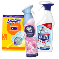 Alle Ambi Pur luchtverfrissers, Antikal of Swiffer